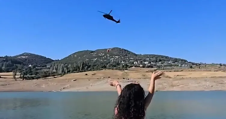 Bu görüntülere beğeni yağmıştı: Sikorsky helikopter pilotunun el salladığı Hifa Sakarya konuştu!