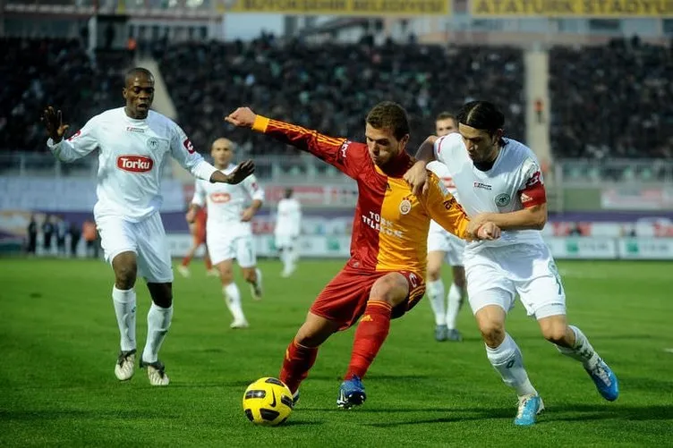 Konyaspor-Galatasaray maçından kareler