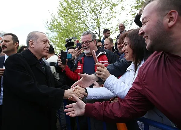 Cumhurbaşkanı Erdoğan’ın İstanbul programından ilginç kareler