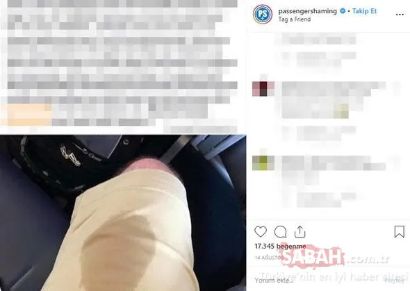 Uçakta iğrenç olay! Sosyal medyadan tepki yağdı...