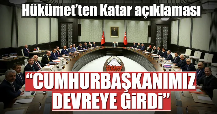 Bakanlar Kurulu sonrası Katar açıklaması
