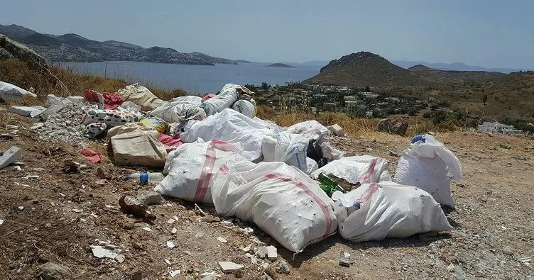 Bodrum’da SİT alanı moloz atıklarıyla doldu!