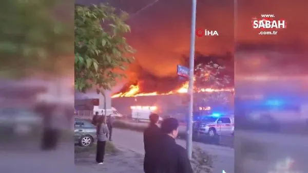 Varşova'da AVM yangınında bin 348 dükkan küle döndü | Video