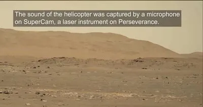 NASA’dan Mars’ta insanlık tarihine geçen video! NASA’nın Mars’taki helikopterin uçuşu sesli olarak böyle kaydedildi...