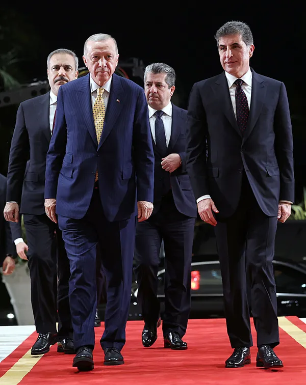 Son dakika! IKBY Başkanı Barzani ile görüşen Başkan Erdoğan: PKK gündemden çıkarılmalı