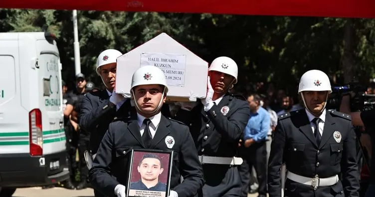 Şehit polise son görev