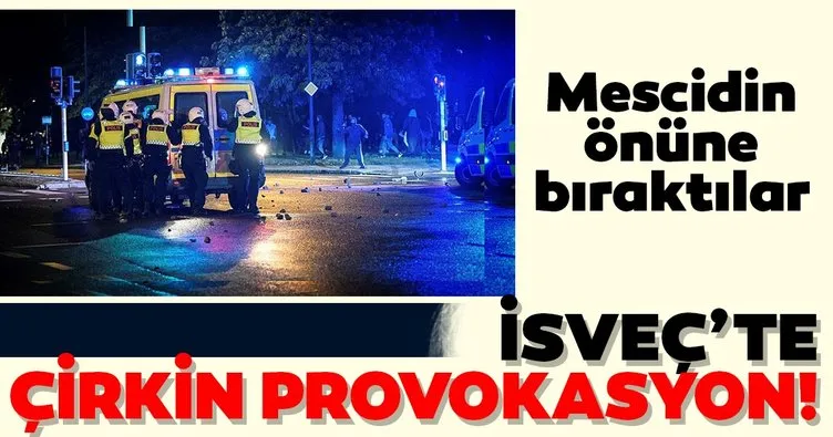 İsveç’te çirkin provokasyon! Mescidin önüne yakılmış Kur’an-ı Kerim sayfaları ve domuz pastırması bırakıldı