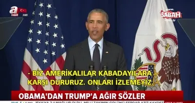 Obama’dan Trump’a ağır sözler!