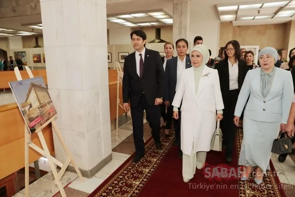 Emine Erdoğan Bişkek'te açılış yaptı