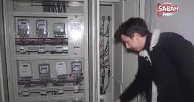 Hırsız, apartmanın elektrik panosundaki kabloları çaldı! Apartmanın bütün elektriği kesildi | Video