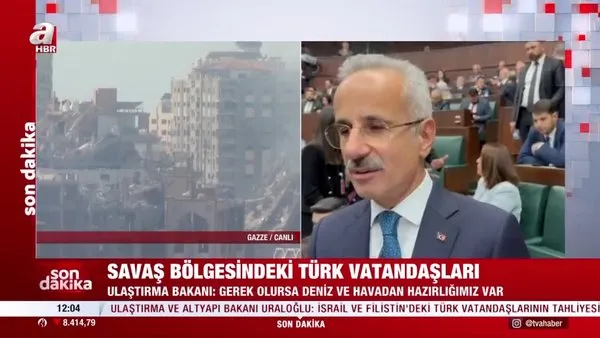 Bakan Uraloğlu: İsrail ve Filistin'deki Türk vatandaşlarının tahliyesi için her türlü operasyonu yapma hazırlığımız var | Video