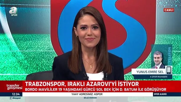 Trabzonspor, genç sol bek Irakli Azarovi için kulübüyle görüşmelere başladı!