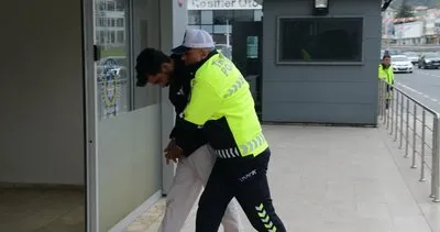 Uygulama noktasında polise çarpıp kaçan kişi yakalandı! Aynı polisin başına ikinci kez geldi #trabzon
