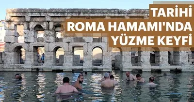 Tarihi Roma Hamamı’nda yüzme keyfi