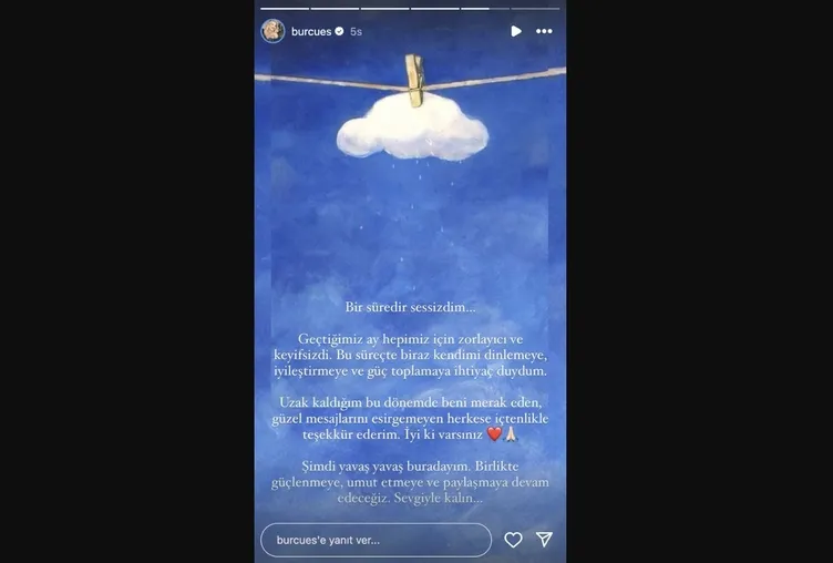 Sesi sedası kesilmişti! Burcu Esmersoy’dan açıklama geldi: Uzak kaldım çünkü...