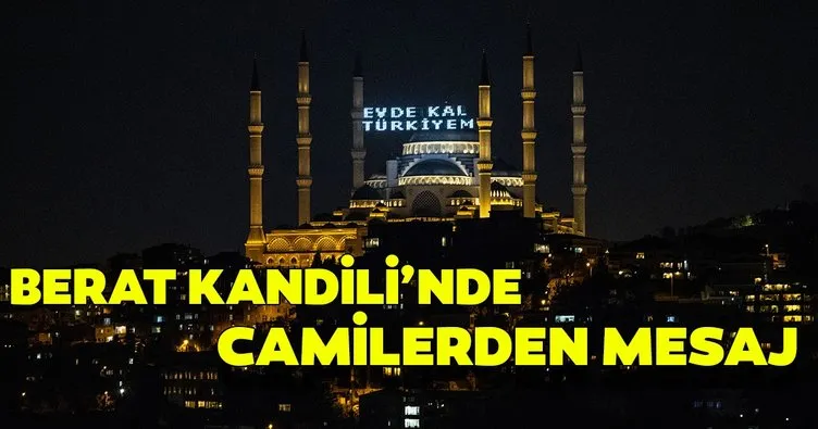 Son dakika: İstanbul'da Beraat Kandili'nde mahya aracılığıyla Evde kal mesajı