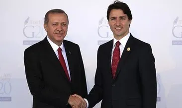 Cumhurbaşkanı Recep Tayyip Erdoğan, Kanada Başbakanı Justin Trudeau ile görüştü
