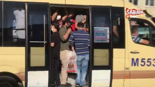 İstanbul Esenyurt’ta sosyal mesafesiz yolcu taşıyan minibüslere ceza yağdı | Video