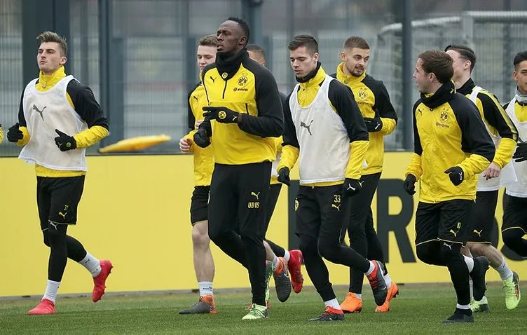 Usain Bolt, Borussia Dortmund ile idmana çıktı