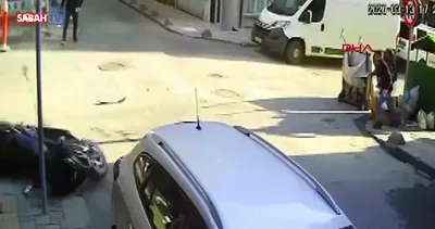 Esenler’de yine aynı noktada meydana gelen kazada 2 yaralı! O anlar kamerada | Video