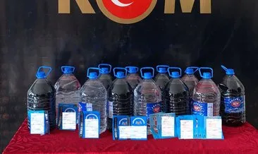 Gaziantep’te 60 litre sahte içki ele geçirildi #gaziantep