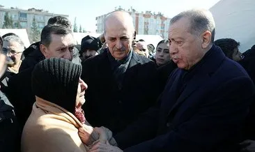 Başkan Erdoğan depremzedelerle görüştü! Kahramanmaraş’ta duygulandıran görüntüler