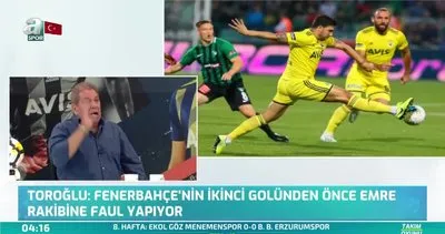 Denizlispor - Fenerbahçe maçında Emre’nin faul yaptığını söyleyen Erman Toroğlu’dan sert çıkış: 2 bin kağıdına iddiaya girelim!