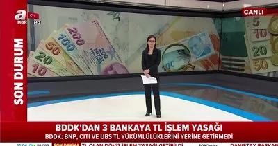 BDDK 3 bankaya Türk Lirası ile işlem yasağı getirdi! BNP Paribas, Citibank, UBS | Video