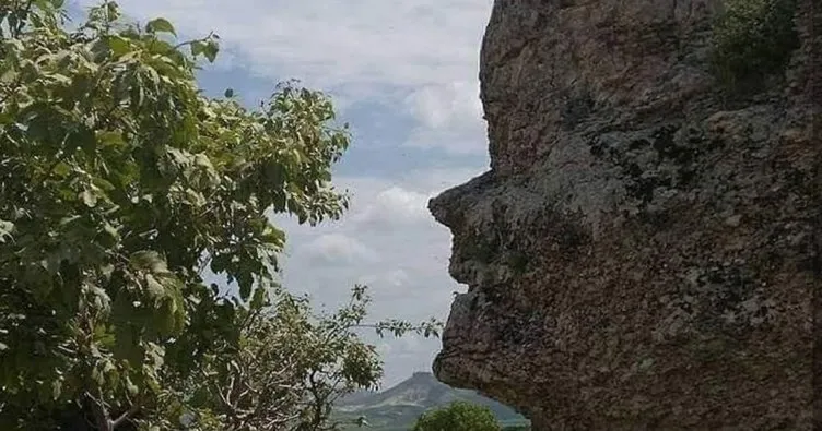Bu kaya insan yüzünü andırıyor