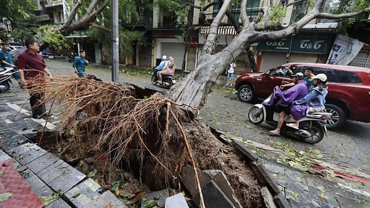 Vietnam'da Yagi Tayfunu hayatı felç etti! Ölü sayısı artıyor