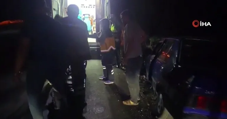 Malatya’da lastiği patlayan otomobil refüje çarptı: 1 yaralı