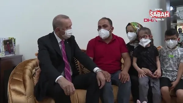 Başkan Erdoğan Sincan'da yaşayan Mustafa Ürün ve ailesini ziyaret etti | Video