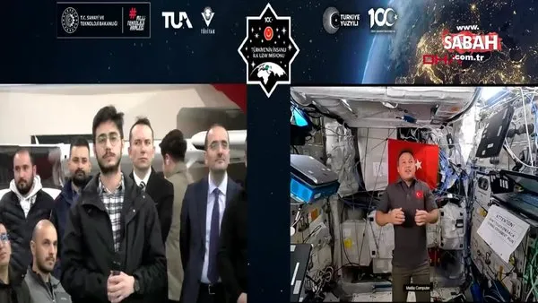 Astronot Alper Gezeravcı, uzaydan Samsun'a bağlandı | Video