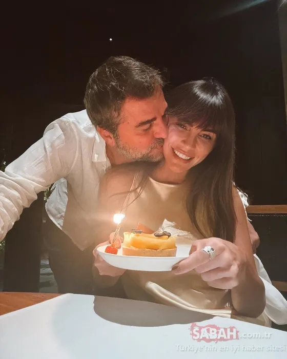 Bali tatilinden dönen Engin Altan Düzyatan ile Neslişah Alkoçlar çocuklarına kavuştu! Emir ile Alara’dan anneye özel pasta!