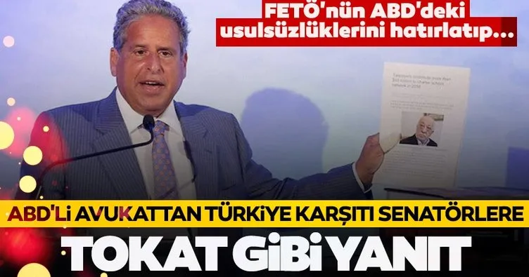 Son dakika: ABD’li avukattan Türkiye karşıtı senatörlere tokat gibi yanıt! FETÖ’nün usulsüzlüklerini hatırlattı