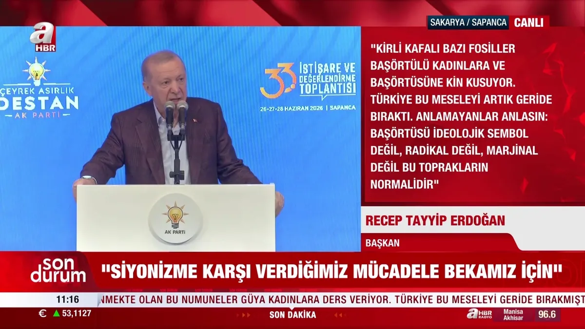 Başkan Erdoğan’dan 33. İstişare ve Değerlendirme Toplantısı’nda tarihi mesaj: “AK Parti bir Türkiye kitabıdır!” | Video videosunu izle Başkan Erdoğan’dan 33. İstişare ve Değerlendirme Toplantısı’nda tarihi mesaj: “AK Parti bir Türkiye kitabıdır!” | Video videosunu izle