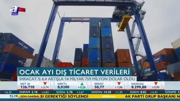 Ocak ayı dış ticaret verileri açıklandı