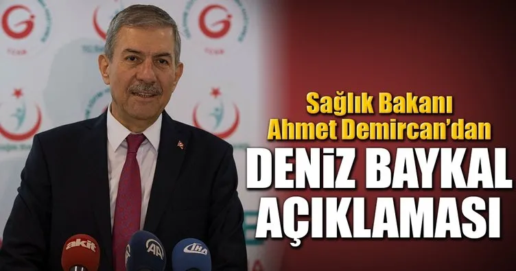 Bakan Ahmet Demircan’dan Deniz Baykal’ın sağlık durumuyla ilgili açıklama