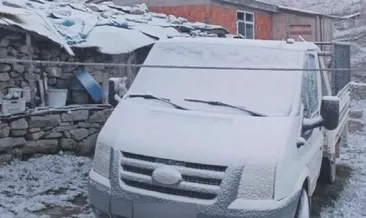 Trabzon ve Rize'de yüksek kesimler beyaza büründü #rize