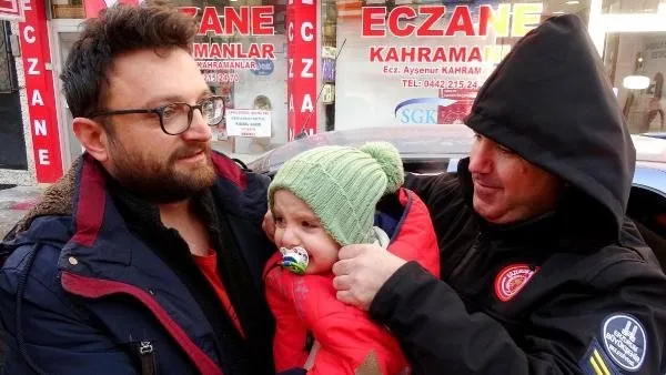 Erzurum’da panik dolu anlar: Minik Göktuğ uzun uğraşlar sonucu kurtarıldı