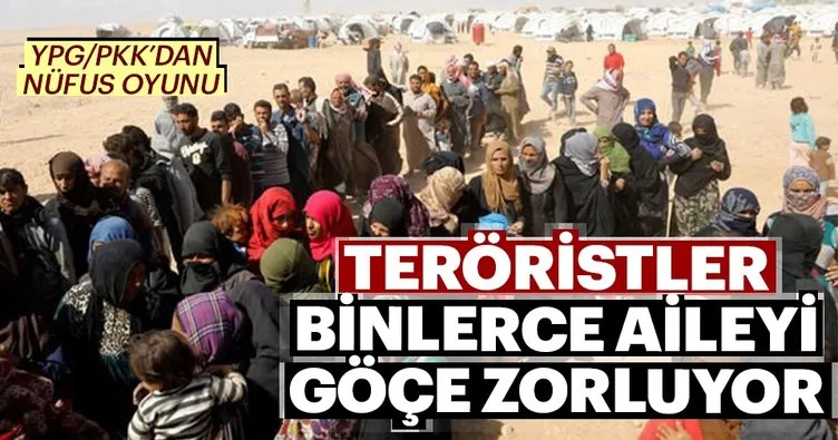 Terör örgütü YPG/PKK Deyrizor'da binlerce aileyi göçe zorluyor