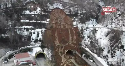 Bolu Dağı Tüneli’nde heyelanın oluşturduğu tahribat gün ağarınca ortaya çıktı | Video