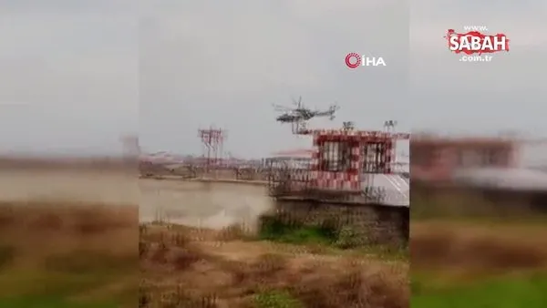 Hindistan’da helikopter iniş yaptığı sırada düştü | Video