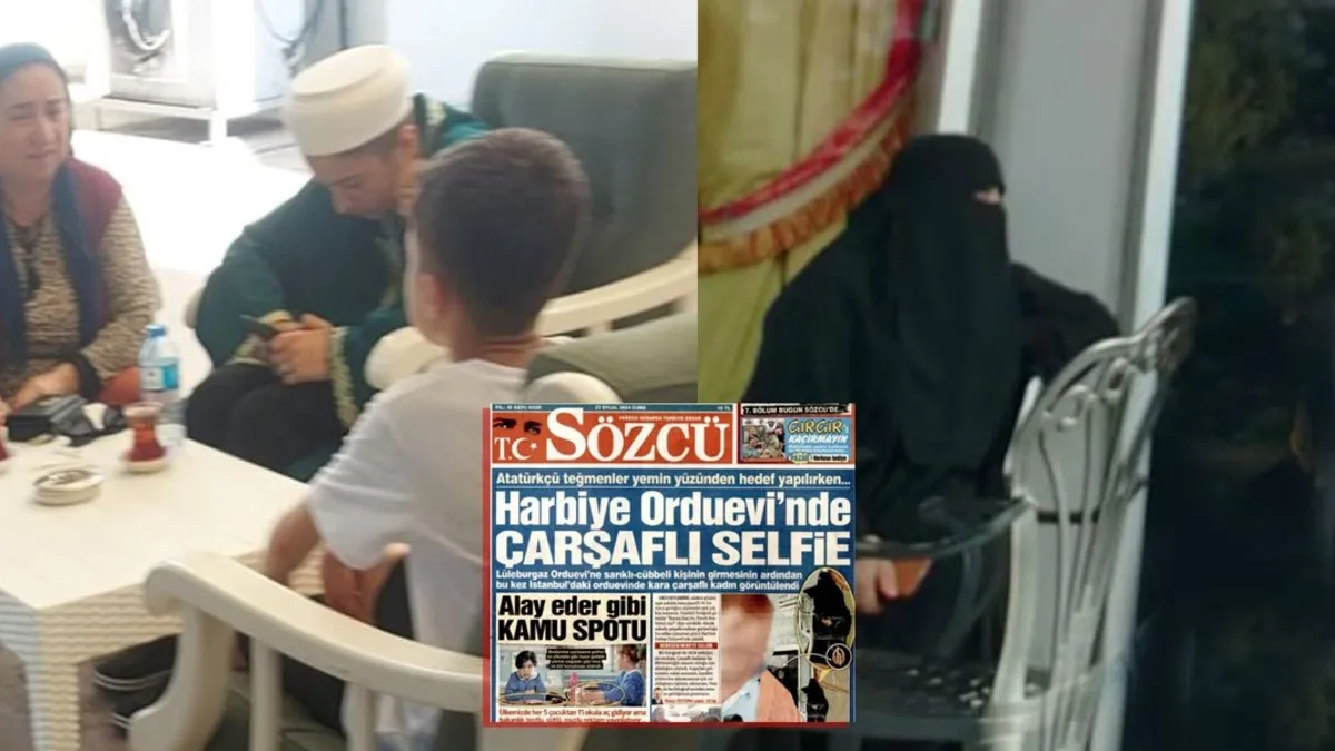Sözcü'den nefret dolu skandal manşet: Orduevlerine çarşaflı kişiler giremezmiş! Kahraman Mehmetçiğin annesini bile hedef aldılar