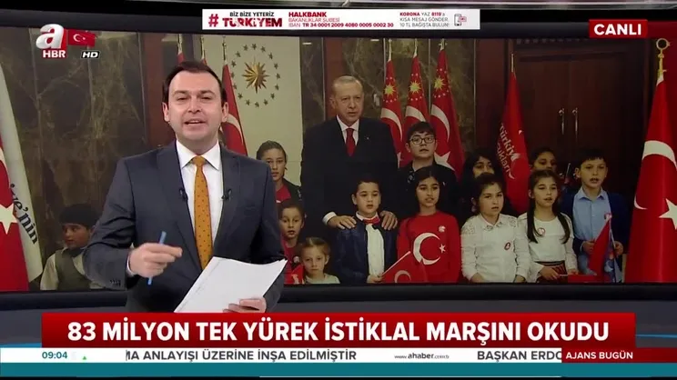 83 Milyon Tek Yürek İstiklal Marşını Okudu! / A Haber