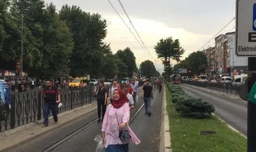 Tramvaydaki arıza giderildi, seferler yeniden başladı