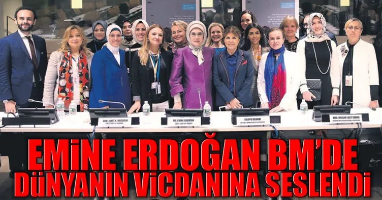 Emine Erdoğan dünyanın vicdanına seslendi