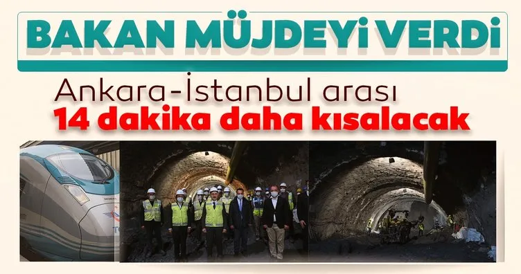 SON DAKİKA: Bakan Karaismailoğlu müjdeyi verdi: İstanbul - Ankara arası 14 dakika kısalacak