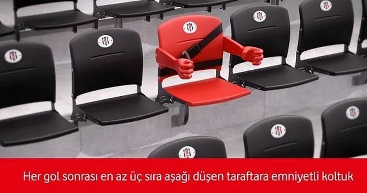 Vodafone Arena’da taraftara özel koltuk