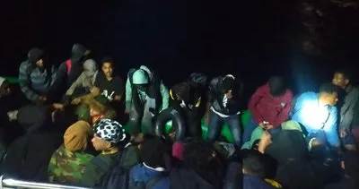 Ayvalık’ta 45 göçmen kurtarıldı